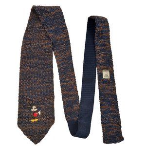 Vintage Mickey Unlimited Wool Mickey Mouse Mens Standard Size Necktie